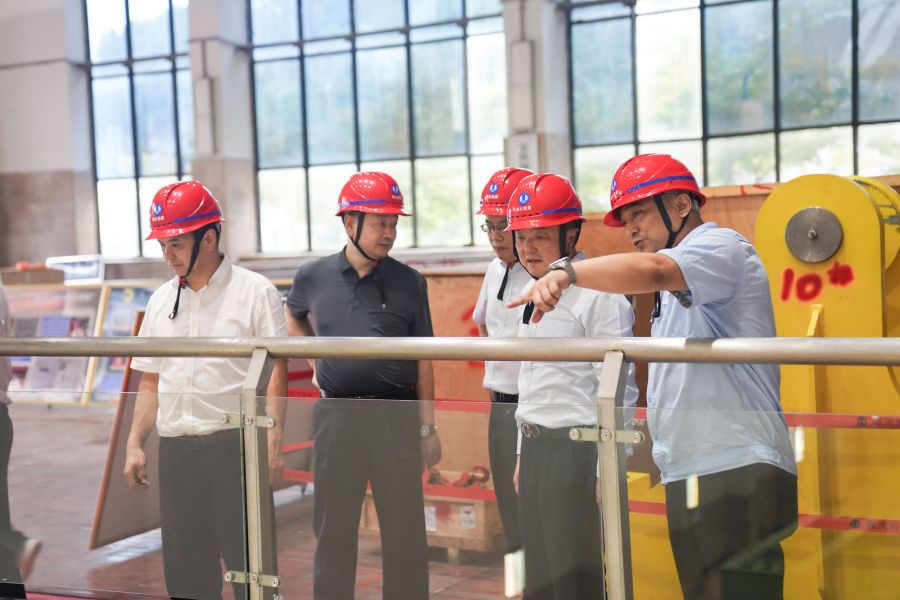 2024年7月10日，何紅心調研清江公司隔河巖電廠（攝影：楊海青）